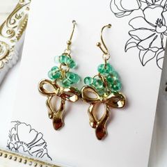ฅ❤️ ねこ 猫 レジン さくらんぼ 花 りぼん ピアス イヤリング