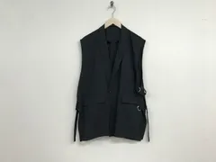 本物タケオキクチtkTAKEOKIKUCHIスーツ地ロング丈テーラードコートジレベストメンズサーフアメカジミリタリーストリートスケーターワークビジネススーツモードゴルフドレスバイカー黒ブラックLのサムネイル