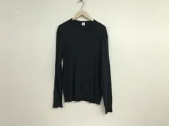 本物ジチピgicipiコットン薄手ニット長袖ロンTシャツメンズサーフアメカジミリタリーワークスケーターストリートビジネススーツゴルフ黒ブラック5イタリア製Lのサムネイル
