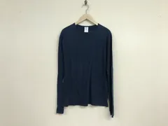 本物ジチピgicipiコットン長袖ロンTシャツメンズサーフアメカジミリタリーワークスケーターストリートビジネススーツゴルフ紺ネイビー5イタリア製Lのサムネイル