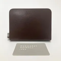 H484 未使用 マーガレットハウエルアイデア 折り財布 二つ折り財布 財布 ラウンドファスナー レディース 本革 レザー 牛革 ダークブラウン コンパクト ラウンドファスナー 大人 おしゃれ お洒落 かわいい 可愛い MHLW8JS1のサムネイル