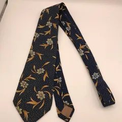 ハナエモリ ムッシュ（HANAE MORI MONSIEUR）ネクタイ　ネイビー　シルクのサムネイル