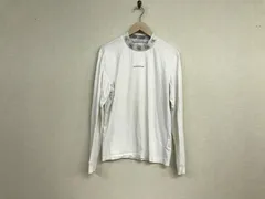 本物カルバンクラインジーンズCalvinKleinJeansコットンロゴプリントハーフネック長袖ロンTシャツメンズサーフアメカジミリタリーワークスケーターストリートビジネススーツゴルフ白ホワイトSのサムネイル