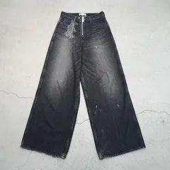 24SS masu エムエーエスユー MASUBOYS BAGGY JEANS キーホルダー ペイント バギー ジーンズ デニム パンツ MBSS-PT0324L 黒 3484Q♪のサムネイル