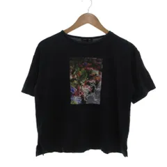 トランスワーク TRANS WORK Tシャツ カットソー 40 紺 ネイビー 半袖 プリント クルーネック /NU ■ECF005のサムネイル