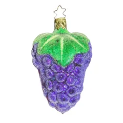 INGE-GLAS Vintage ドイツ製 キラキラブドウ ガラスオーナメント　クリスマスオーナメント　ヴィンテージのサムネイル