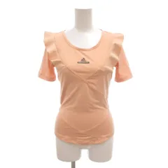 アディダス バイ ステラマッカートニー adidas by Stella McCartney タグ付き Tシャツ カットソー M ピンク ラウンドネック 半袖 フリル袖 /NL ■ECF005のサムネイル