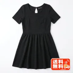 Jinarissa ジナリッサ ブラック ミニワンピース 半袖 無地 ABITOKYO風のサムネイル