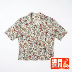 花柄 半袖ブラウス 総柄 オープンカラー シャツ ガーリーのサムネイル