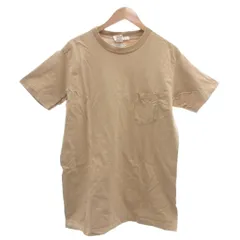 フィルソン FILSON Tシャツ M ベージュ系 無地 ラウンドネック 半袖 胸ポケット /SC ■ECF003のサムネイル