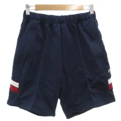 アシックス asics タグ付き ハーフパンツ ジャージ O 紺 ネイビー ショート丈 サイドライン イージー /NU ■ECF005