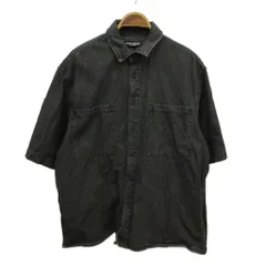 ロデオクラウンズワイドボウル RODEO CROWNS WIDE BOWL RCWB ルーズデニムシャツ 五分袖 M 黒 ブラック /XZ ■ECB004のサムネイル