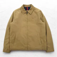 TOMMY HILFIGER ピーチスキン スウィングトップ ハリントンジャケット XL ベージュ ポリエステルのサムネイル
