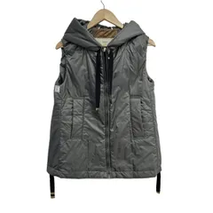 Max Mara(マックスマーラ) ダウンベスト サイズJP40 レディース - ダークグレー The Cube/ジップアップ/冬物のサムネイル
