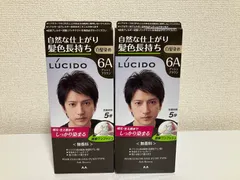 白髪染め LUCIDO ルシード ワンプッシュケアカラー 6A アッシュブラウン 無香料 2個セットのサムネイル