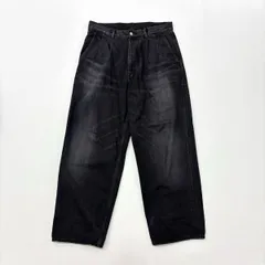 26ss 2026 Graphpaper グラフペーパー Selvage Denim Two Tuck Pants GU261-40061DB 2タック デニム パンツ ブラック 系 サイズ 2 806-0140のサムネイル