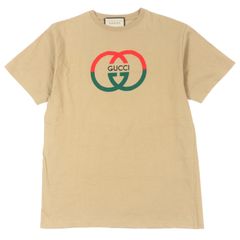 グッチ GUCCIミラープリントTシャツベージュメンズ新品 未使用 XS 【M 