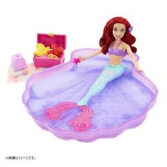 MATTEL 마텔 디즈니 프린세스 오하야에서 비치☆머메이드 아리엘 인형 인형놀이 리틀머메이드