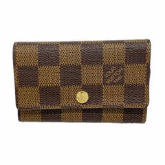 【最高級美品】ルイヴィトン ダミエ エベヌ キーケース ミュルティクレ6 茶色 ルイ・ヴィトン(Louis Vuitton) ルイ・ヴィトン アクセサリー・キー