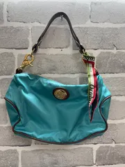 A【A3-99】◇Orobianco ショルダーバッグ ブルーグリーン 2WAYのサムネイル