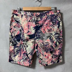 PS Paul Smith ピーエス ポールスミス タグ付き未使用 コットン ボタニカル 総柄 アジャスターボタン ショートパンツ size.XL 大きいサイズのサムネイル