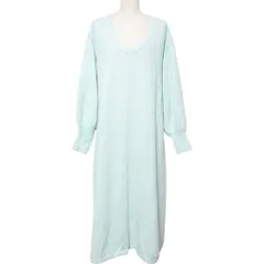 良品 LILLY LYNQUE リリーリン ウール ニットロングワンピース 8008314 サイズ38 ミントグリーン レディース 古着 中古 USED