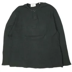 ESSENTIALS FEAR OF GOD エッセンシャルズ フィアオブゴッド Henley Neck Thermal ヘンリーネックサーマルカットソー S ブラック FOG 長袖 ワッフル トップス g26816のサムネイル