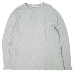 ESSENTIALS FEAR OF GOD エッセンシャルズ フィアオブゴッド Henley Neck Thermal ヘンリーネックサーマルカットソー S GRAY FOG 長袖 ワッフル トップス g26817のサムネイル