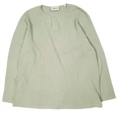 ESSENTIALS FEAR OF GOD エッセンシャルズ フィアオブゴッド Henley Neck Thermal ヘンリーネックサーマルカットソー S KHAKI FOG 長袖 ワッフル トップス g26819のサムネイル
