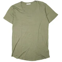 JOHN ELLIOTT ジョンエリオット アメリカ製 Basic Tee コットンモダール UネックTシャツ 3 Olive 半袖 カットソー トップス g26832のサムネイル