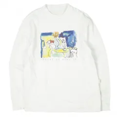 Aime Leon Dore エメ レオン ドレ カナダ製 ROBERT DE NIRO SR. ロングスリーブTシャツ XS WHITE 長袖 ロバートデニーロシニア アートプリント トップス g26730のサムネイル