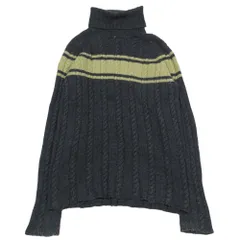 Calvin klein Jeans カルバンクラインジーンズ セーター ニット タートルネック 長袖 カットソー ウール ナイロン M グレー レディース 古着 中古 USEDのサムネイル