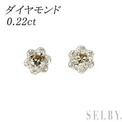 22k 9Pダイヤ クロス プラススタッドピアス 22金 パヴェダイヤ 高品質