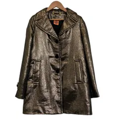 良品 ToryBurch トリーバーチ パデッド ハーフコート 4 ゴールドカラー レディース 古着 中古 USEDのサムネイル