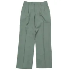 良品 Christian Dior クリスチャンディオール SPORTS ヴィンテージ スラックス テーパードパンツ タック センタープレス ウール 76 緑 メンズ 古着 中古 USEDのサムネイル