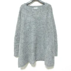 美品 24AW CLANE クラネ BOAT NECK SHAGGY KNIT ONEPIECE アルパカブレンド ニットワンピース 17112-5362 サイズ1 グレー レディース 古着 中古 USEDのサムネイル