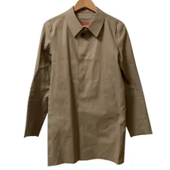 美品 HERNO ヘルノ ゴム引き ステンカラーコート サイズ44 ベージュ メンズ 古着 中古 USEDのサムネイル