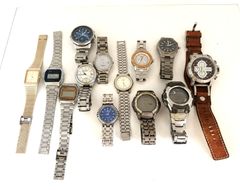 腕時計まとめ売り完全ジャンク故障品部品取りリペア専用1407g 状態悪い