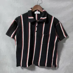 monsieur NICOLE ムッシュニコル 80's vintage コットン 肉厚 パイル ボックスシルエット 半袖 ポロシャツ size.表記なし (M程度) ブラックのサムネイル