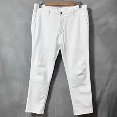 PAPAS+ PLUS パパス プラス コットン ストレッチ テーパード ライトデニム パンツ size.LL ホワイト 日本製 大きいサイズのサムネイル