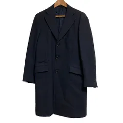 美品 SHIPS × GIANFRANCO BOMMEZZADRI シップス ジャンフランコボメザドリ 別注 チェスターコート ネイビー メンズ 古着 中古 USEDのサムネイル