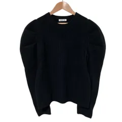 美品 23AW AP STUDIO エーピー ストゥディオ エブリデイアイライク DESIGN SLEEVE SWEATER ニット ブラック レディース 古着 中古 USEDのサムネイル