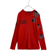 HYDROGEN ハイドロゲン 長袖Tシャツ M スカル ドクロ USA柄 ロンT カットソー メンズ レディース ユニセックス ロゴプリント ARMYのサムネイル