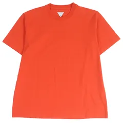 未使用品□BOTTEGAVENETA ボッテガヴェネタ 2022年製 744965 クルーネック ショートスリーブ 半袖Ｔシャツ オレンジ XS イタリア製 正規品 メンズのサムネイル