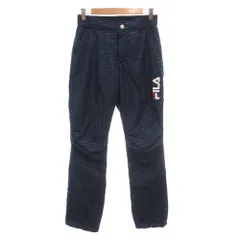 フィラ FILA パンツ M 紺 ネイビー フルレングス 長ズボン ロゴデザイン /SC ■ECF005のサムネイル