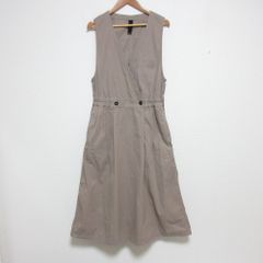 AKRIS レザーポケット ノースリーブ ロングシャツワンピース us6