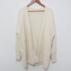 美品 Rouge vif ルージュヴィフ フォックスラクーンカーディガン アイボリー レディース 古着 中古 USEDのサムネイル