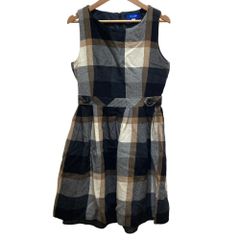 ブルーレーベルクレストブリッジ ワンピース ノースリーブ チェック V
