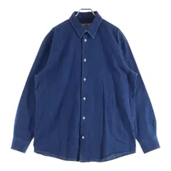 HERMES (エルメス) Denim Shirt セリエカフス レザー切替 長袖デニムドレスシャツ インディゴのサムネイル