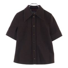 未使用級 GUCCI 25AW ストレッチ ジャージーシャツ インターロッキング